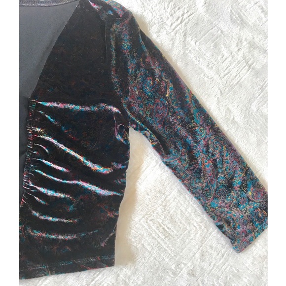 Urban outfitters house brand Ecote velvet crop top - Picture 1 of 5